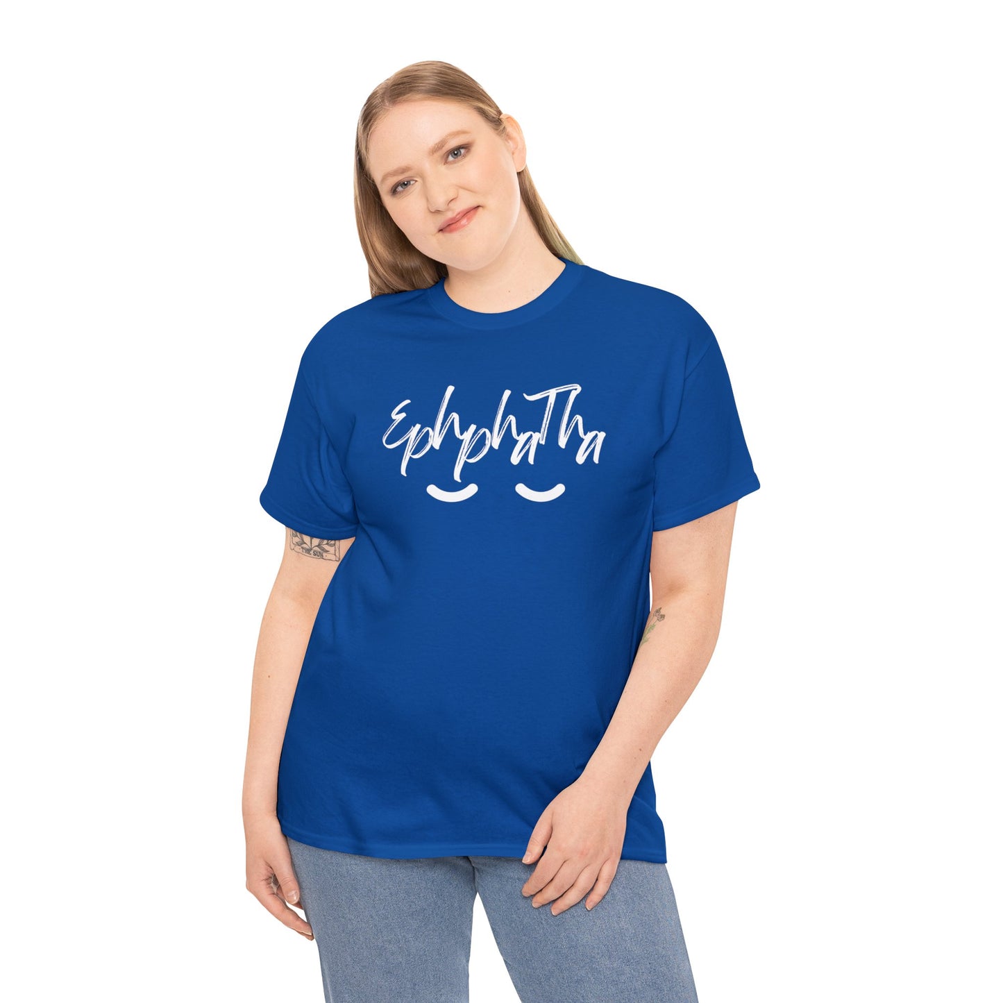Be opened Christian clothing , Faith based apparel, Unisex Heavy Cotton Tee by Ian&Ethans