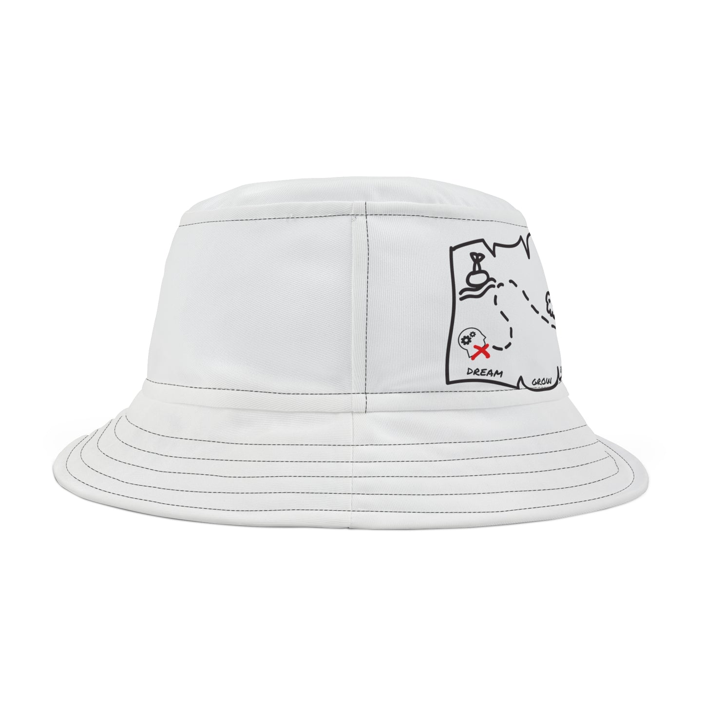 No pressure bucket Bucket Hat (AOP) by Ian&Ethans