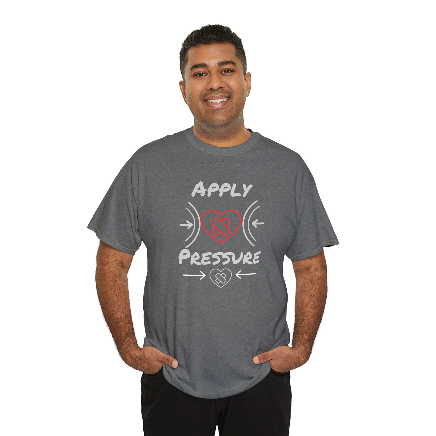 Apply pressure Unisex Heavy Cotton Tee by Ian&Ethans