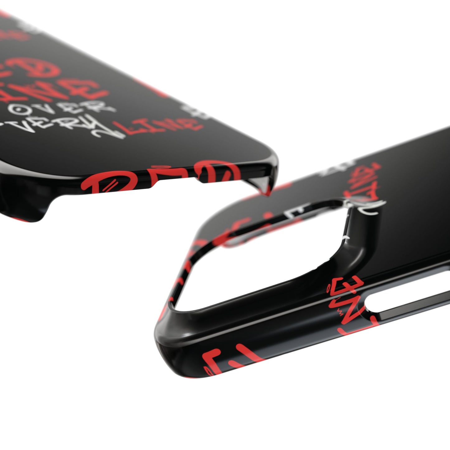 Red Line over Every Line Slim Cases iphone, Samsung galaxy