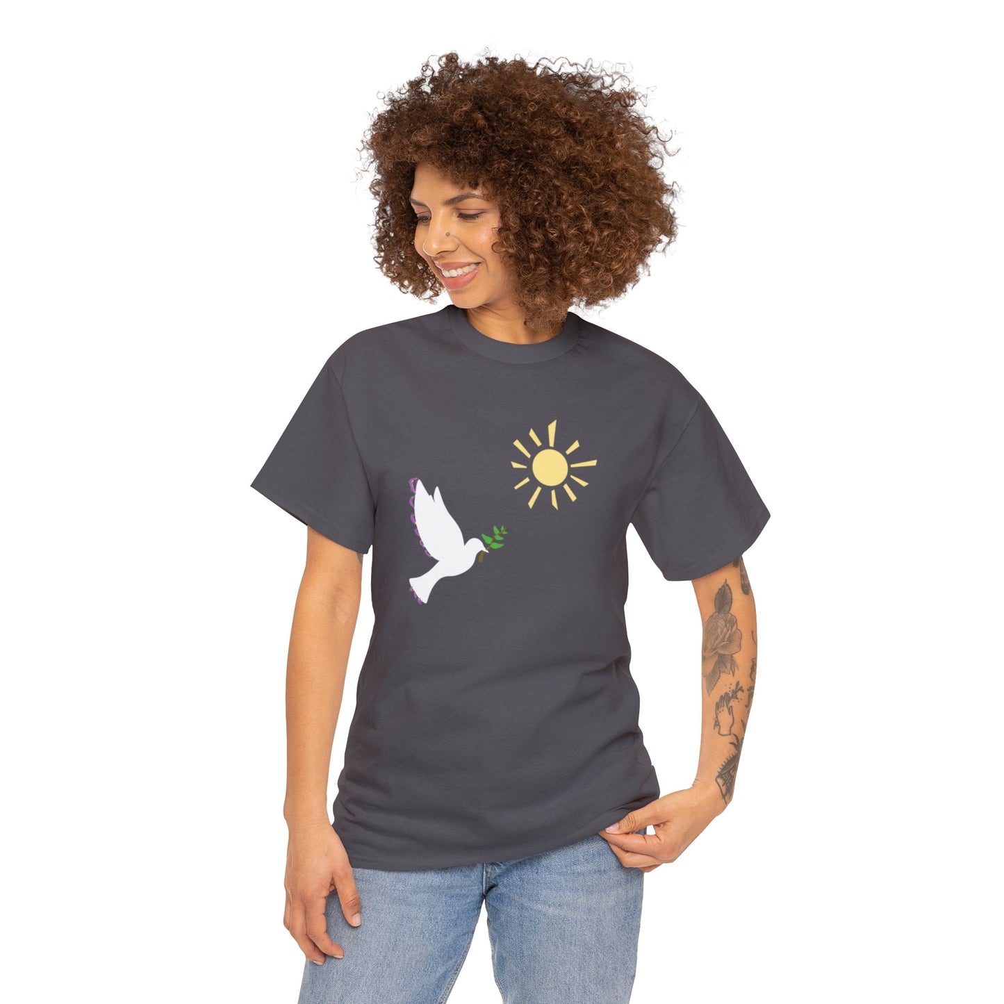 Spirit of the Freedom Unisex Heavy Cotton Tee Christian clothing, Faith-based clothing, Christmas gift, Religious gift, Perfect gift, Inspirational scripture