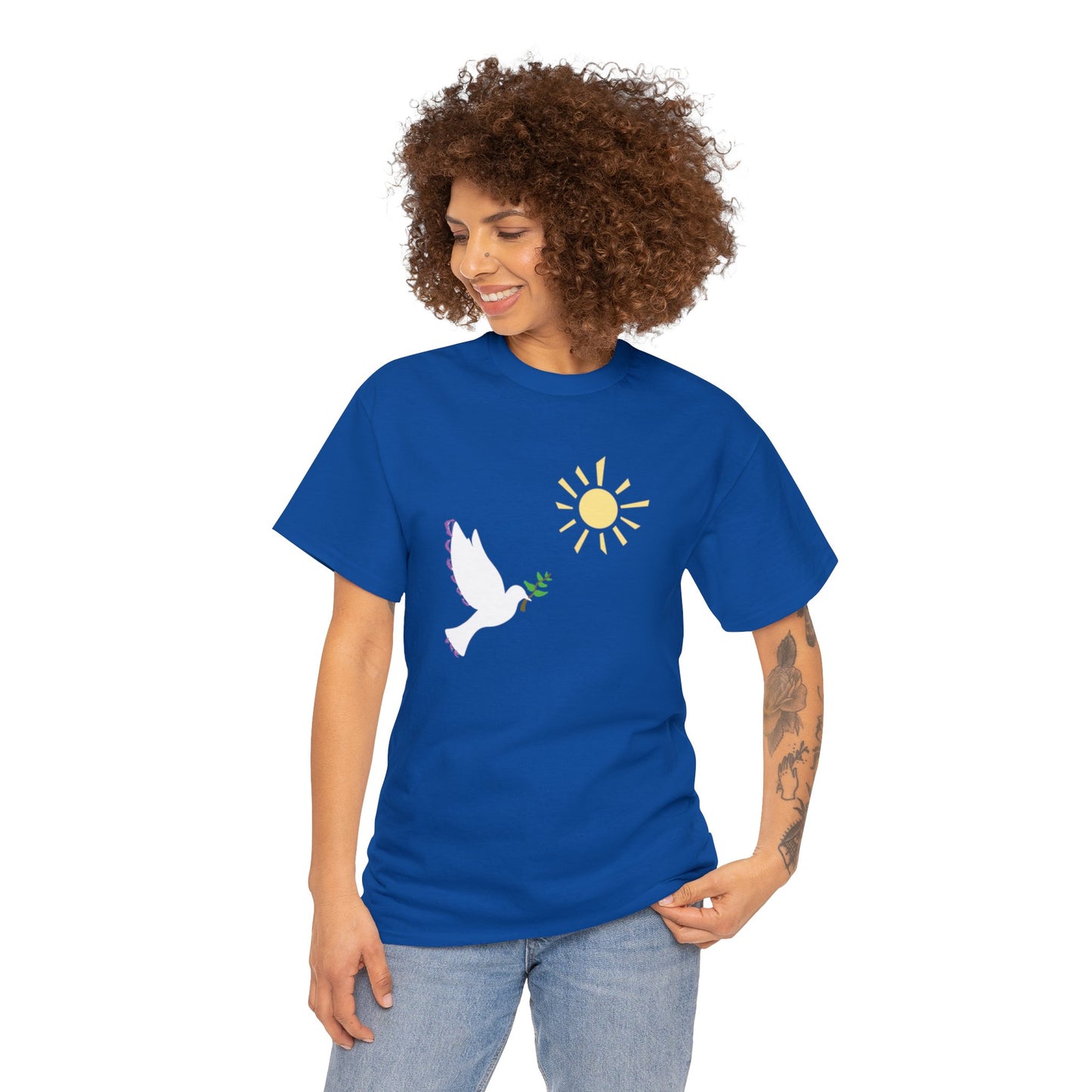 Spirit of the Freedom Unisex Heavy Cotton Tee Christian clothing, Faith-based clothing, Christmas gift, Religious gift, Perfect gift, Inspirational scripture