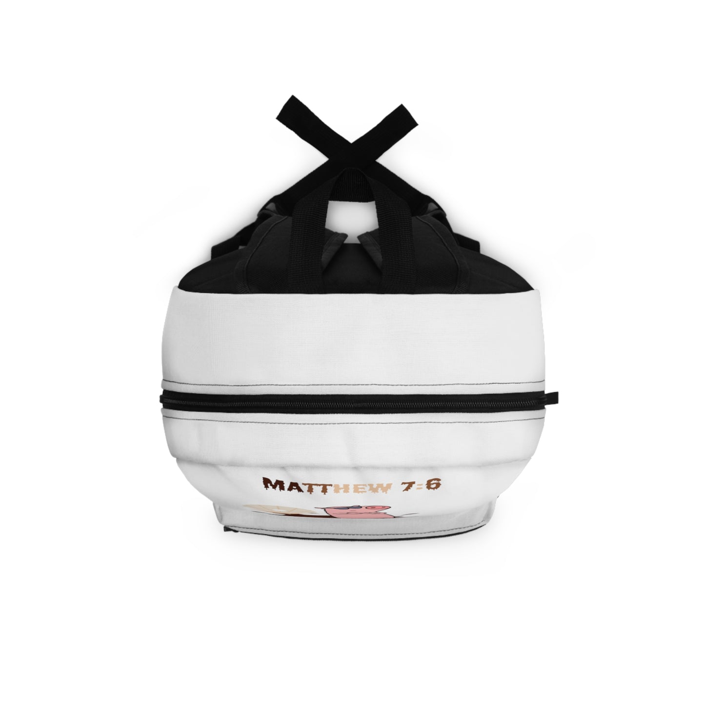 Matthew 7:6 Christian accessories Backpack Faith based apparel God is Love Chist is King