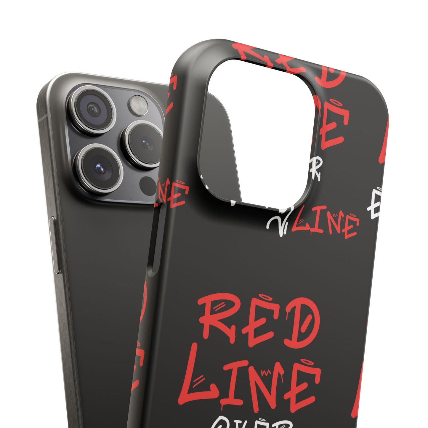 Red Line over Every Line Slim Cases iphone, Samsung galaxy