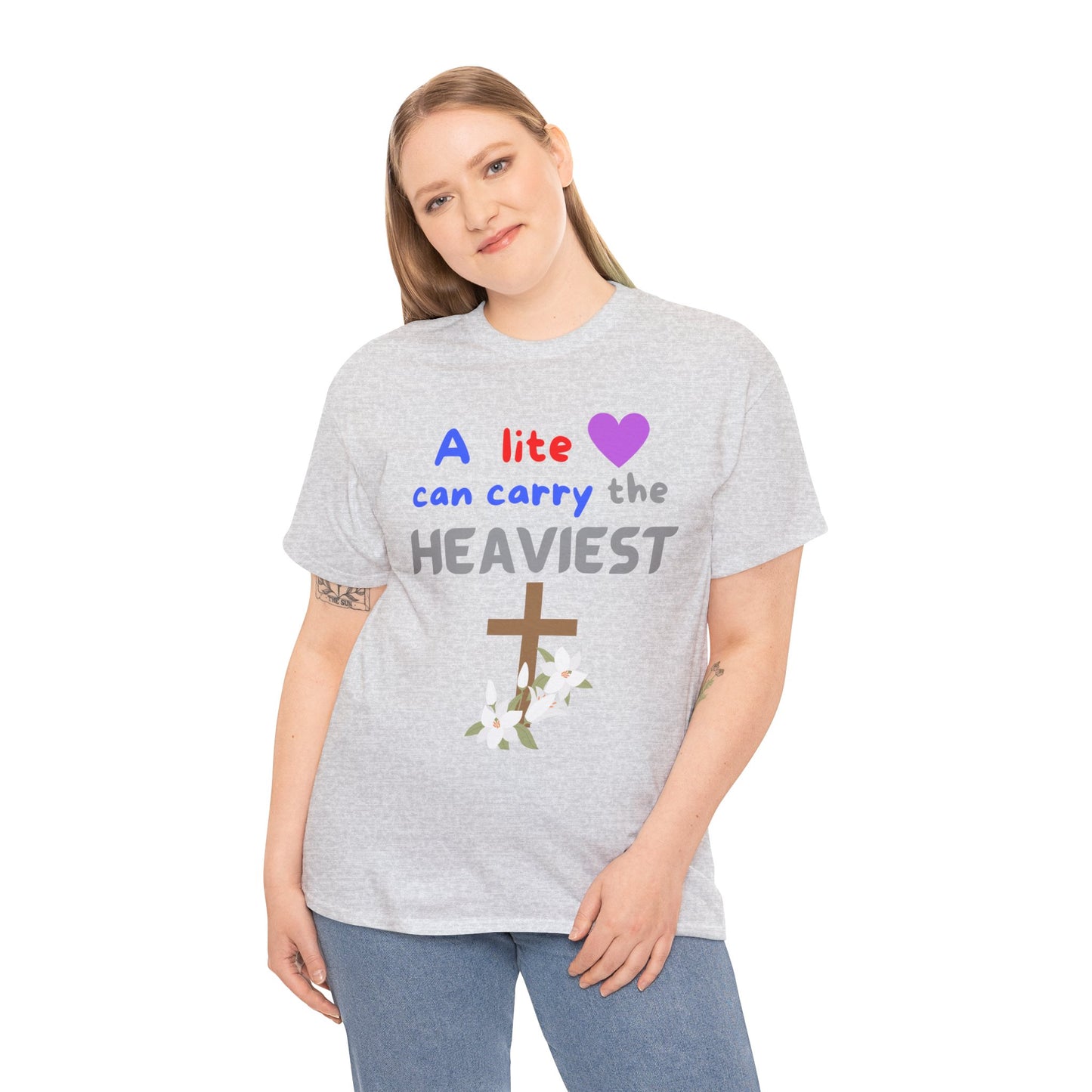 Limited edition "lite hearted" Tee Unisex Christian clothing Faith based apparel, Christmas gift, Perfect gift, Religious gift, Inspirational scripture
