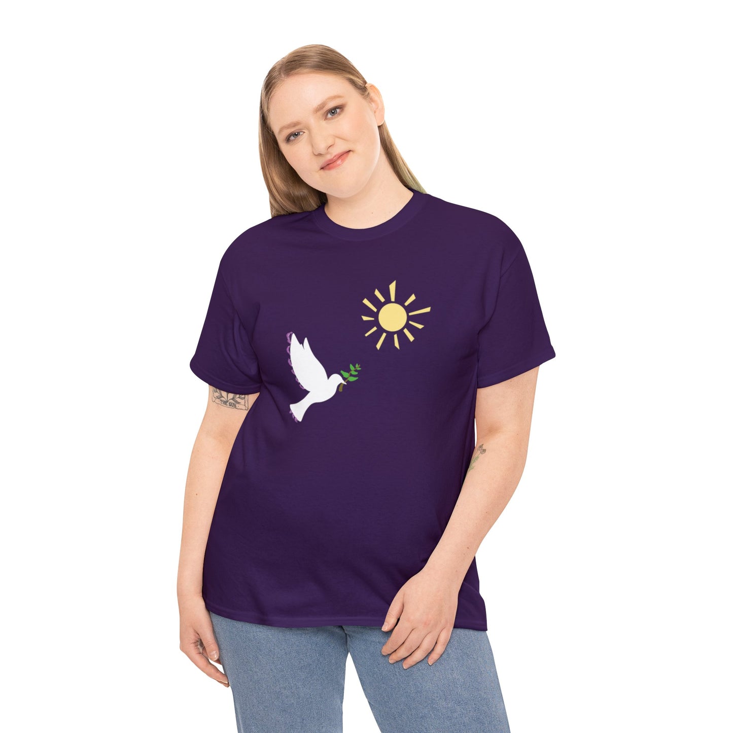 Spirit of the Freedom Unisex Heavy Cotton Tee Christian clothing, Faith-based clothing, Christmas gift, Religious gift, Perfect gift, Inspirational scripture