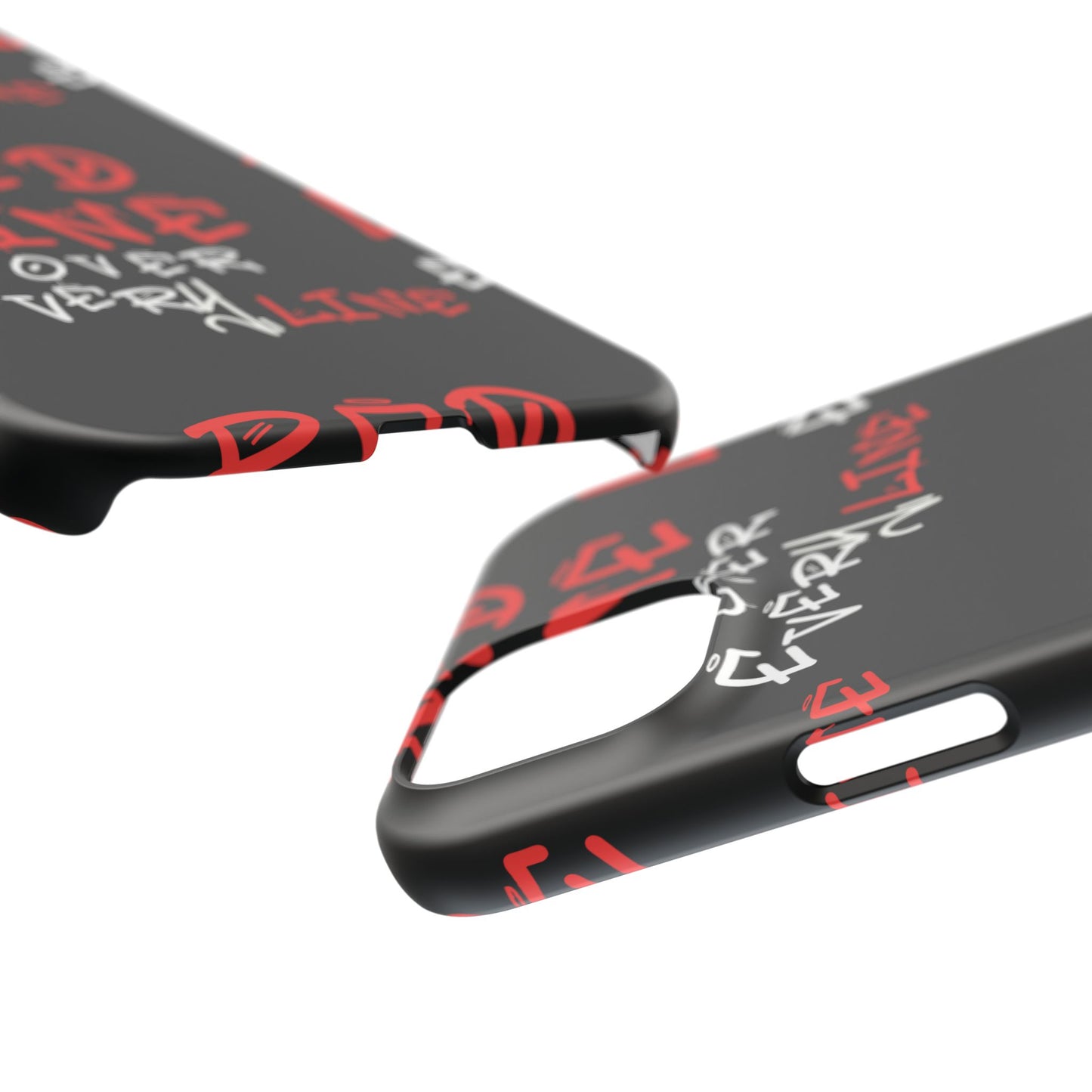 Red Line over Every Line Slim Cases iphone, Samsung galaxy