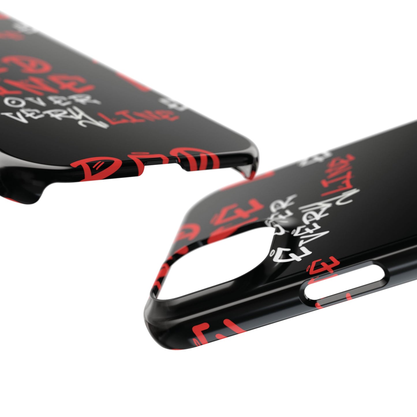 Red Line over Every Line Slim Cases iphone, Samsung galaxy