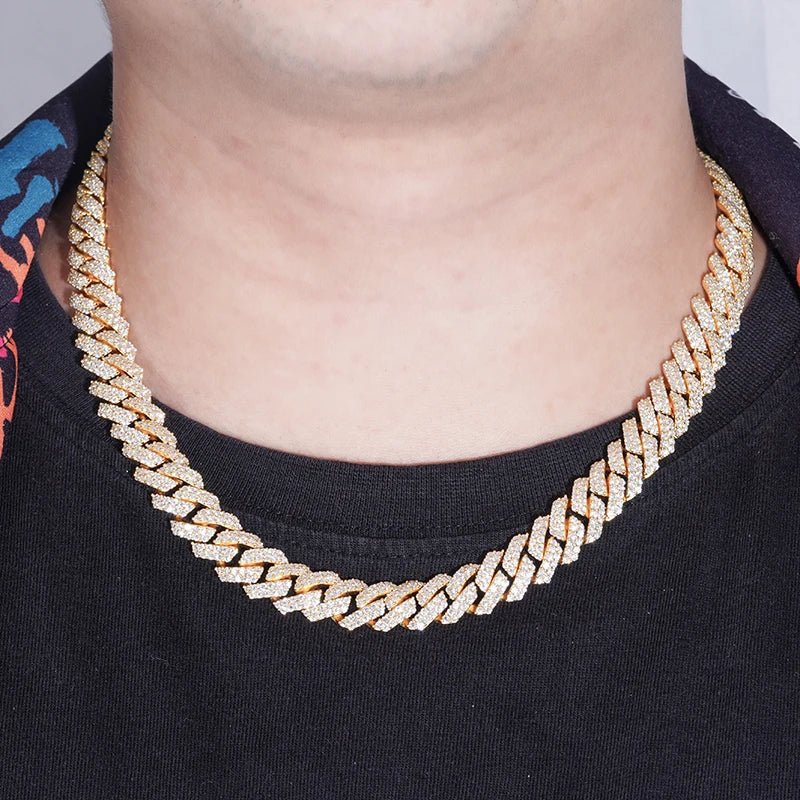 14 karat solid gold cheap cuban link chain