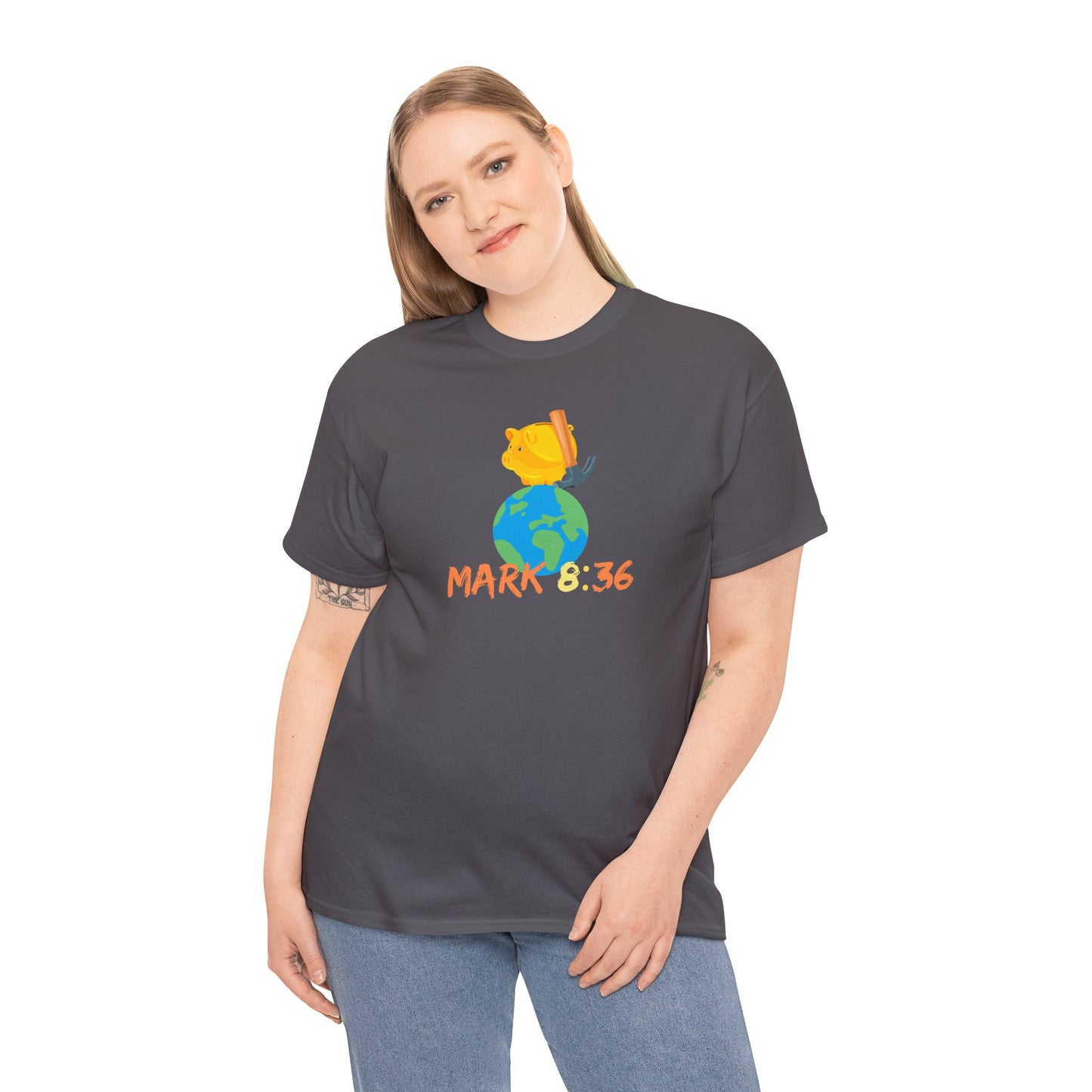 Love of God Unisex Heavy Cotton Tee, Christian clothing , Faith-based apparel, Christmas gift, Perfect gift, Religious gift, Inspirational scripture, Bible verses, Graphic t-shirt