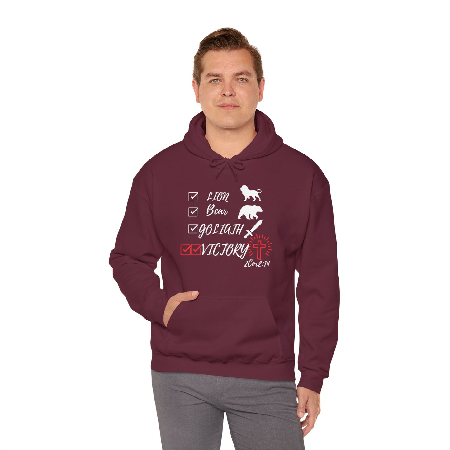 Victory in Christ Unisex Heavy Blend™ Hooded Sweatshirt