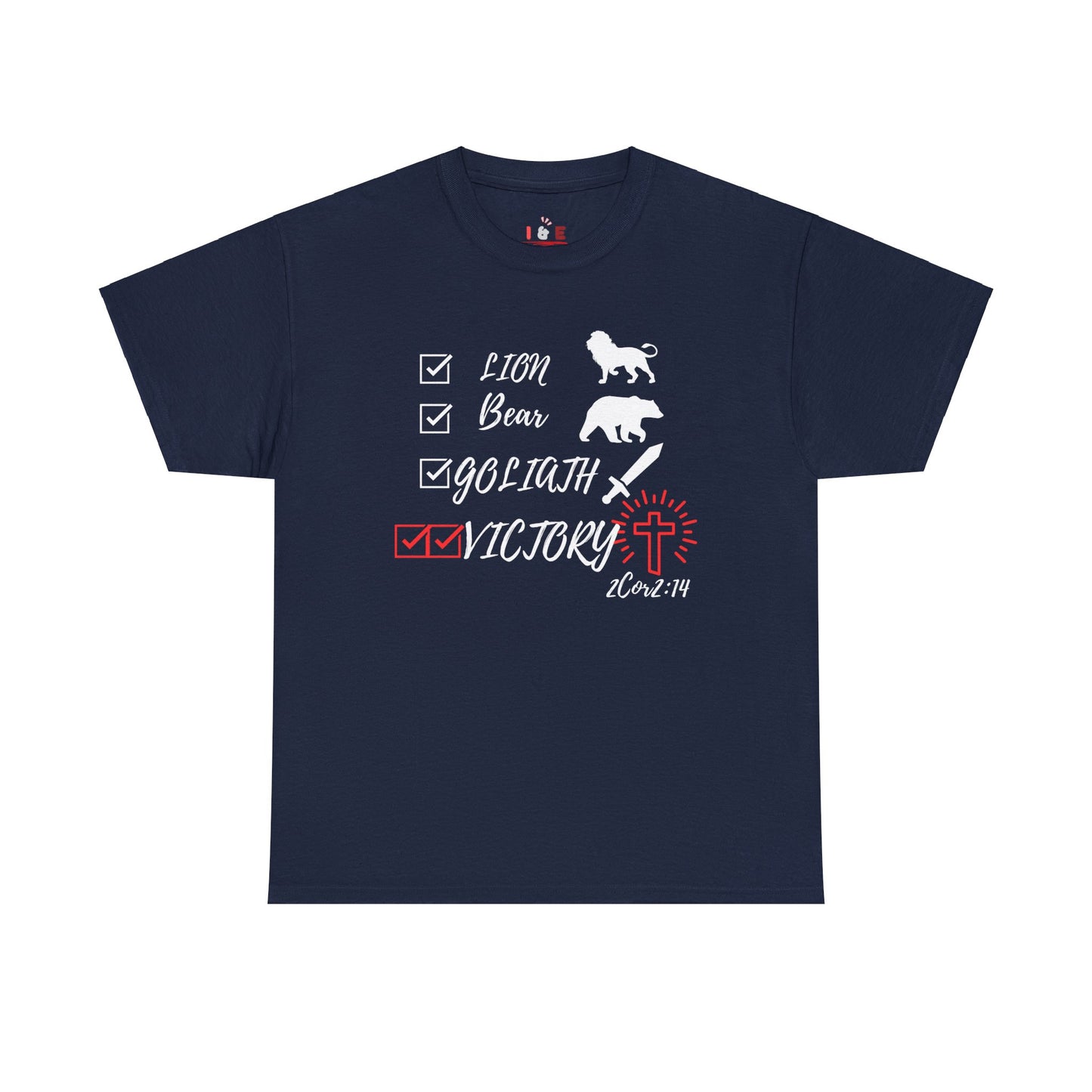 Victory in Christ Unisex Heavy Cotton Tee  Christian clothing, Christmas gift, Perfect gift, Religious gift, Inspirational scripture, Graphic t-shirt,
