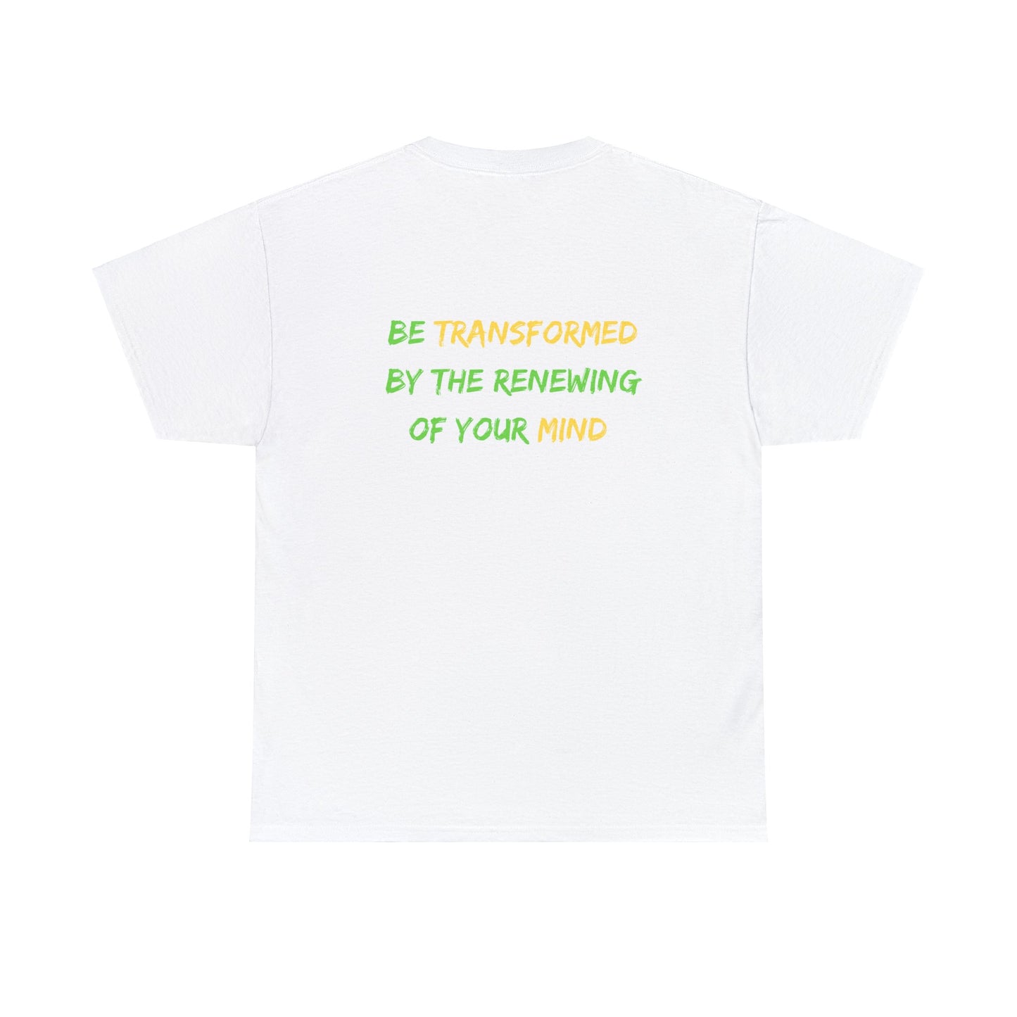Romans 12:2 Unisex Heavy Cotton Tee Christian clothing, Perfect gift, Christmas gift, Religious gift, Inspirational scripture, Graphic t-shirt,