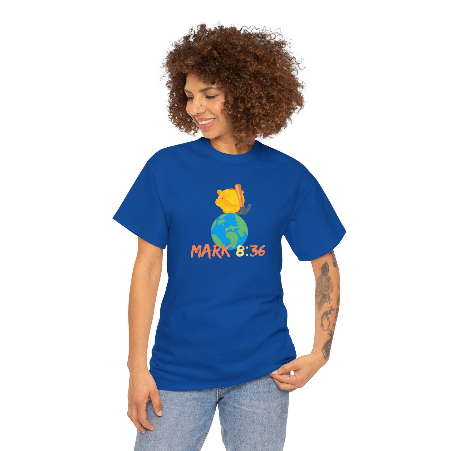 Love of God Unisex Heavy Cotton Tee, Christian clothing , Faith-based apparel, Christmas gift, Perfect gift, Religious gift, Inspirational scripture, Bible verses, Graphic t-shirt