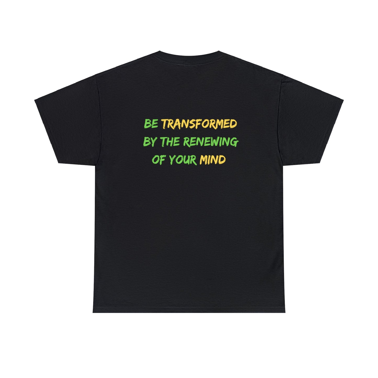 Romans 12:2 Unisex Heavy Cotton Tee Christian clothing, Perfect gift, Christmas gift, Religious gift, Inspirational scripture, Graphic t-shirt,