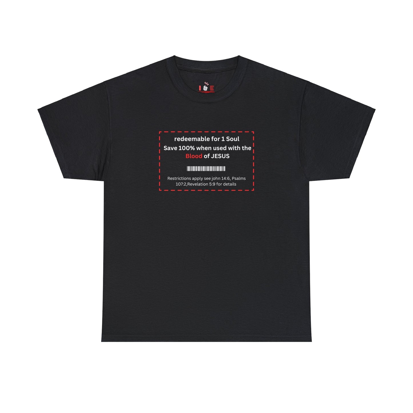 Redemption coupon Unisex Heavy Cotton Tee  Christian clothing, Faith based apparel, Religious gift, Christmas gift, Inspirational scripture