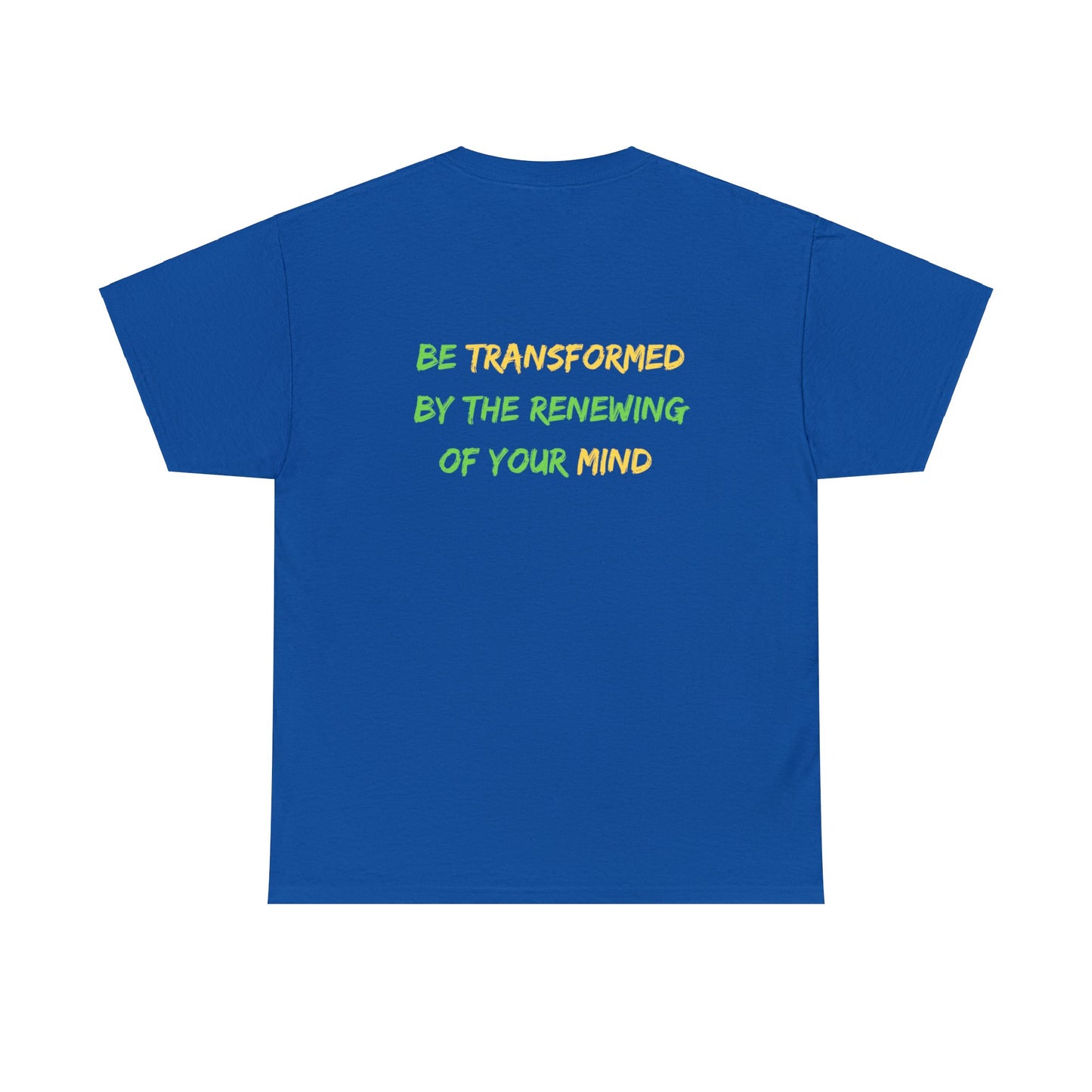 Romans 12:2 Unisex Heavy Cotton Tee Christian clothing, Perfect gift, Christmas gift, Religious gift, Inspirational scripture, Graphic t-shirt,