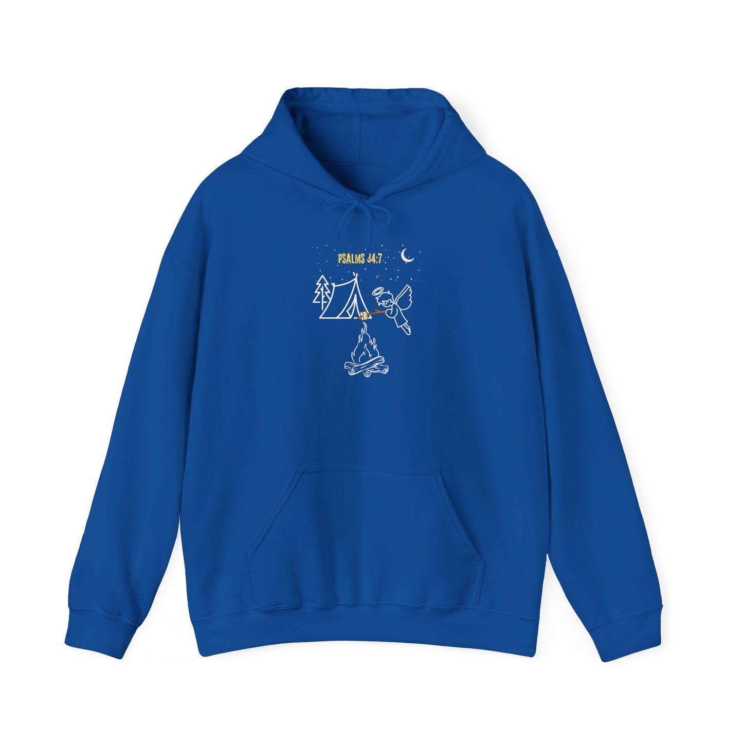 Psalms 34:7 Unisex Heavy Blend™ Hooded Sweatshirt  by Ian&Ethans