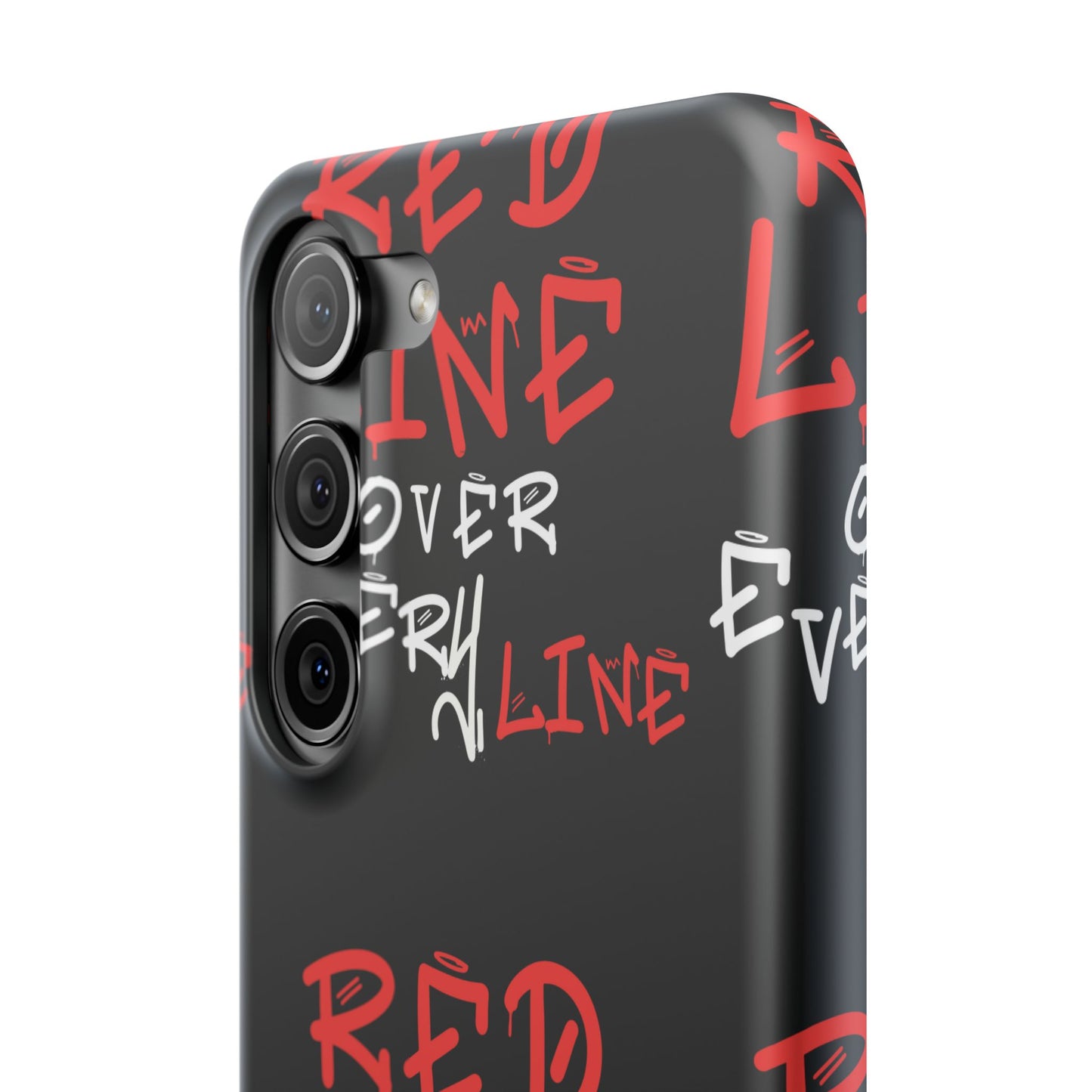 Red Line over Every Line Slim Cases iphone, Samsung galaxy