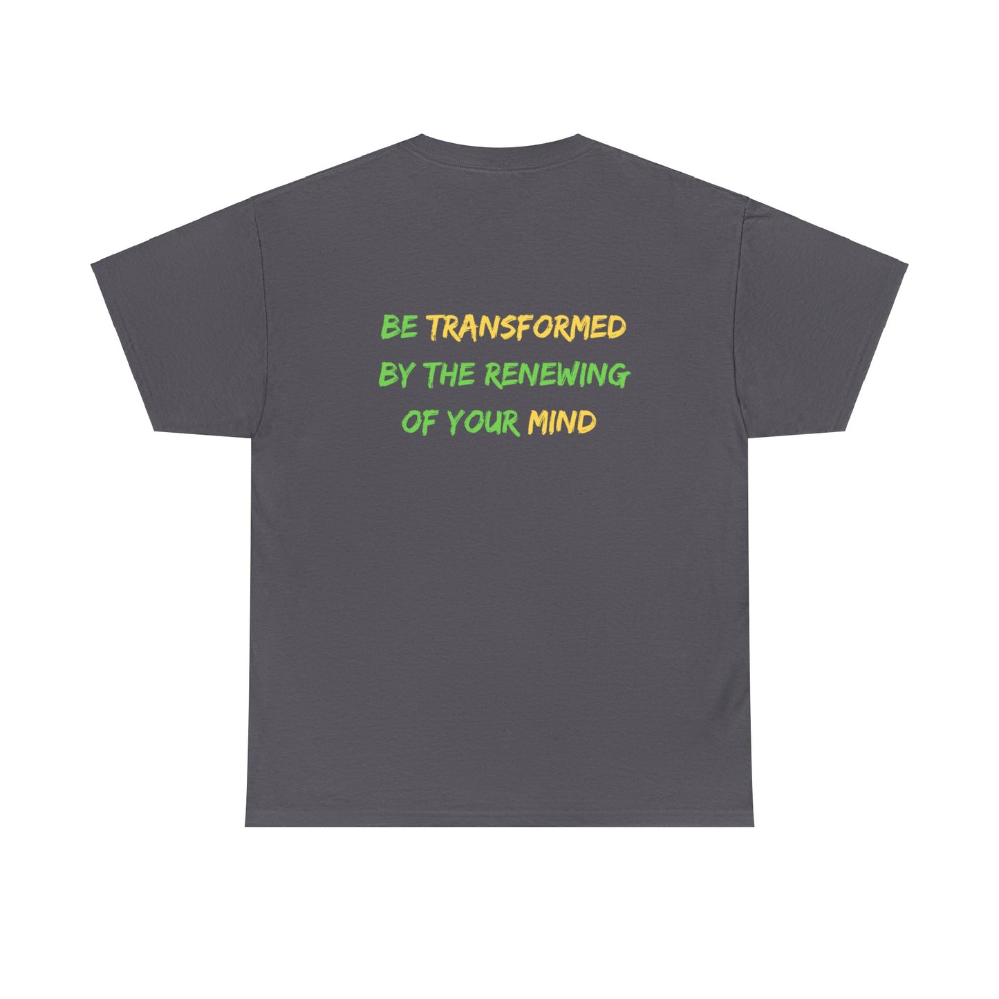 Romans 12:2 Unisex Heavy Cotton Tee Christian clothing, Perfect gift, Christmas gift, Religious gift, Inspirational scripture, Graphic t-shirt,