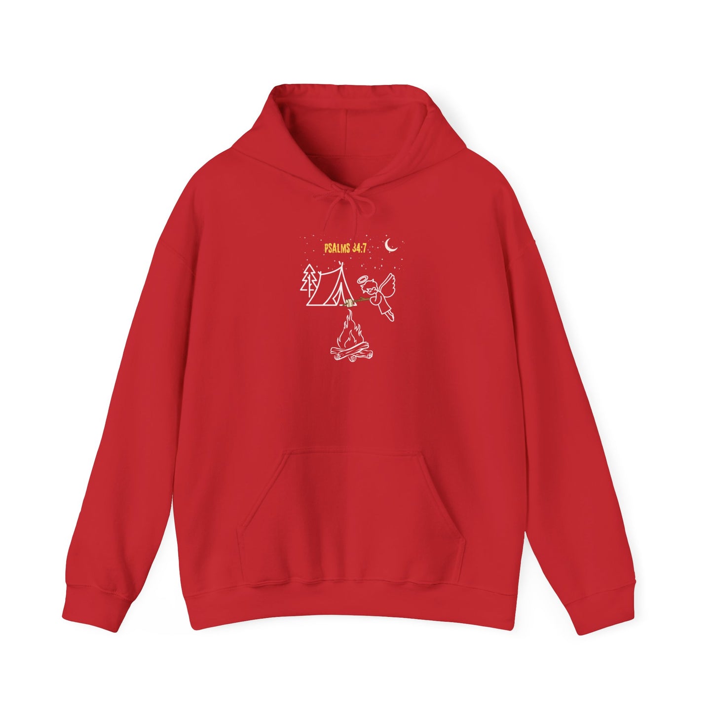 Psalms 34:7 Unisex Heavy Blend™ Hooded Sweatshirt  by Ian&Ethans