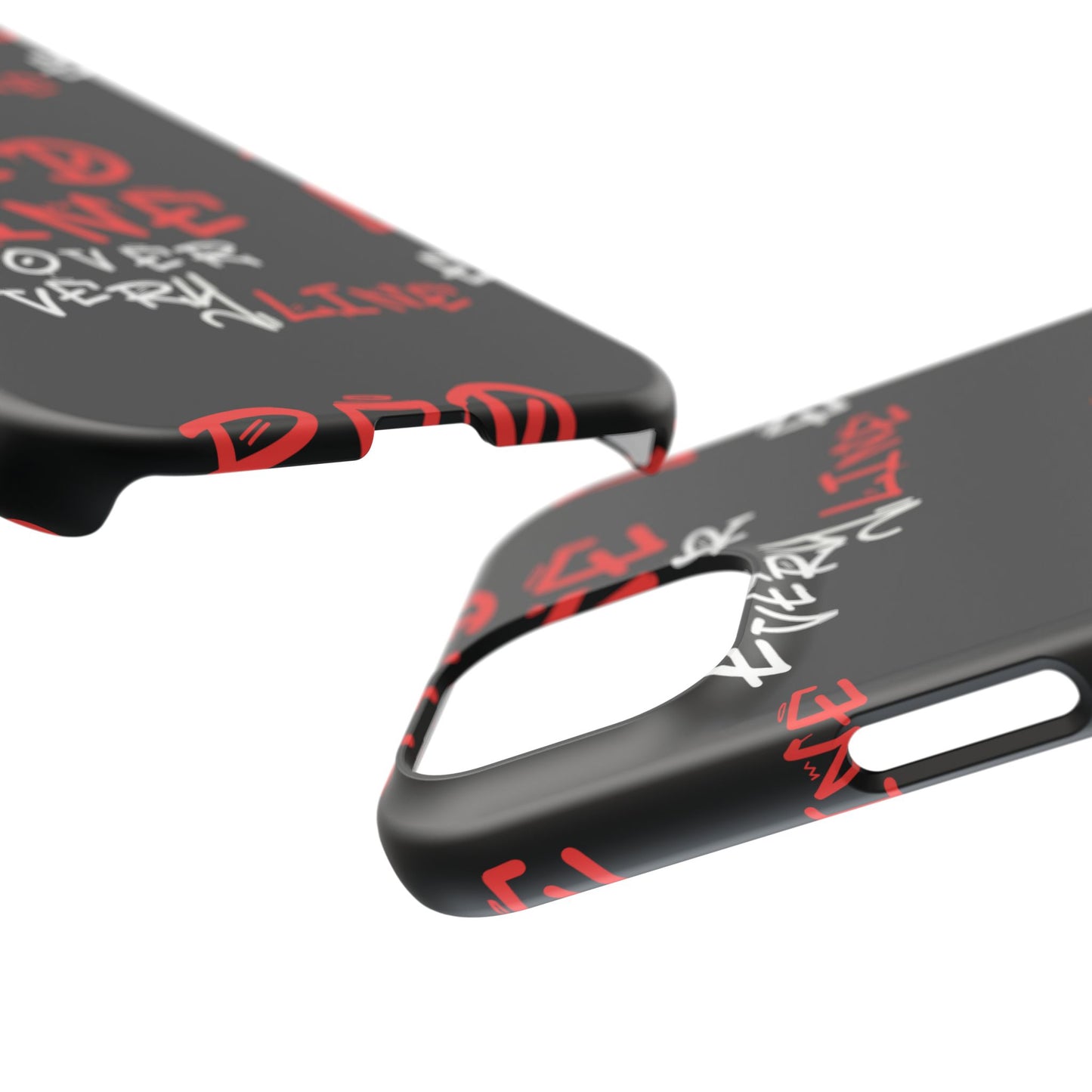 Red Line over Every Line Slim Cases iphone, Samsung galaxy