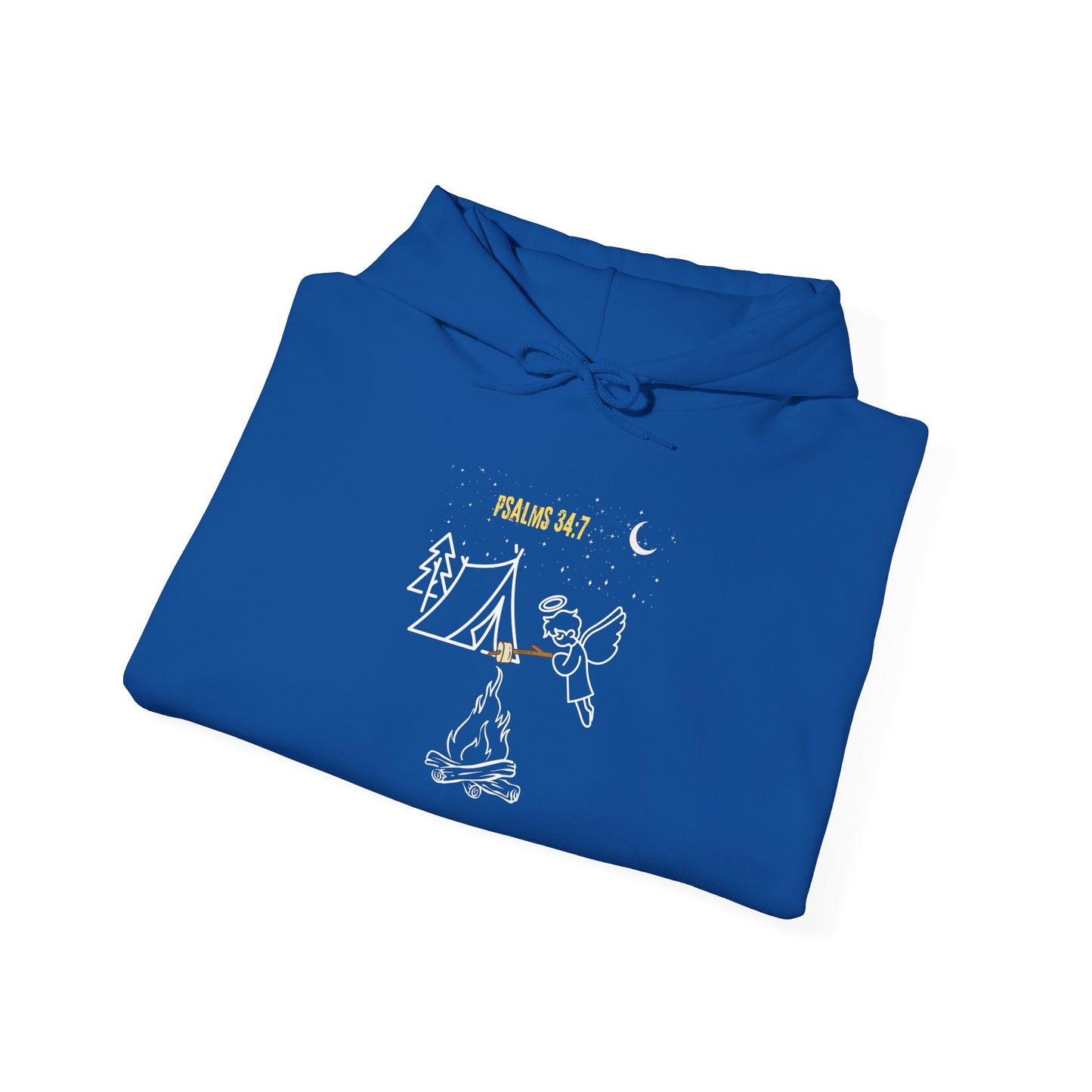 Psalms 34:7 Unisex Heavy Blend™ Hooded Sweatshirt  by Ian&Ethans