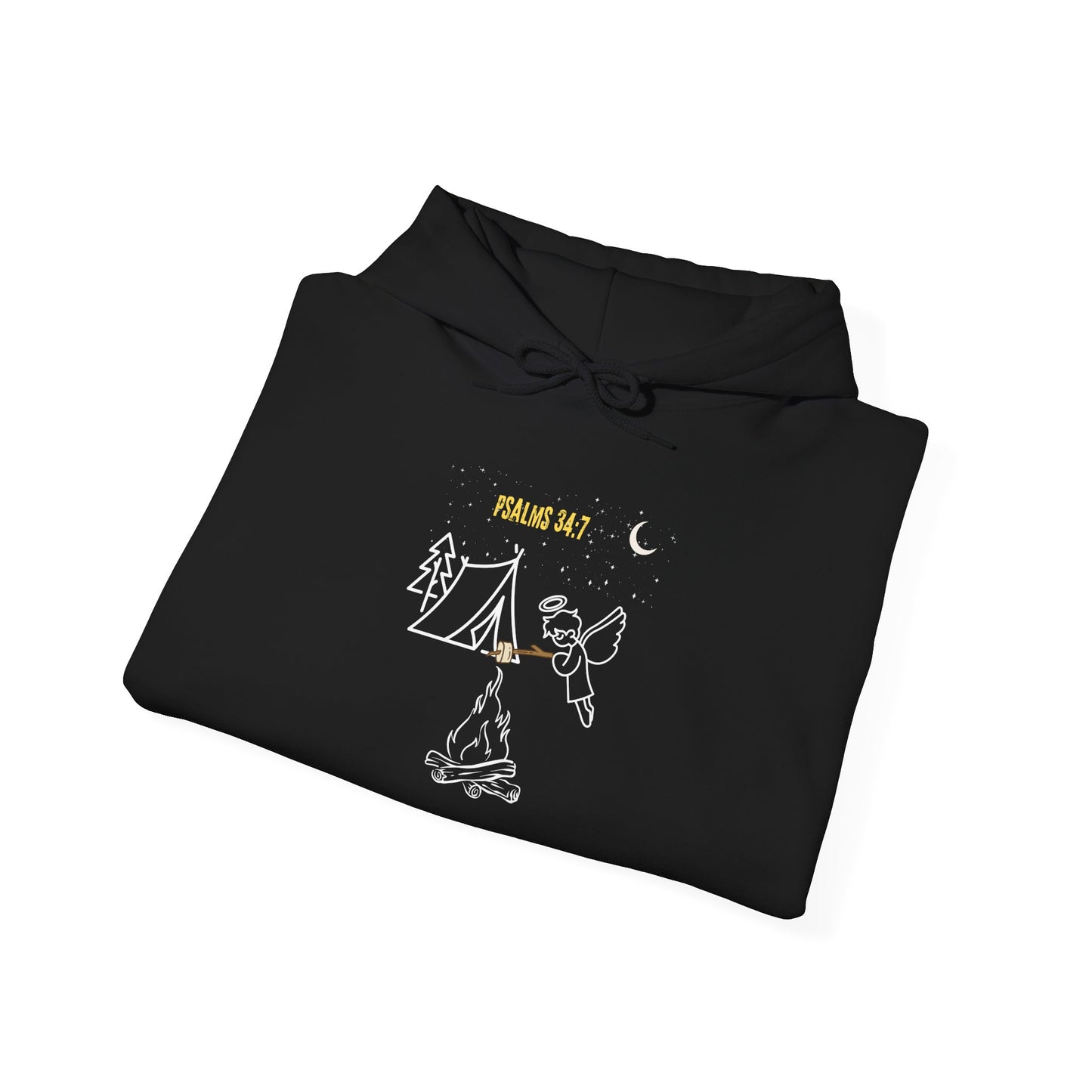Psalms 34:7 Unisex Heavy Blend™ Hooded Sweatshirt  by Ian&Ethans