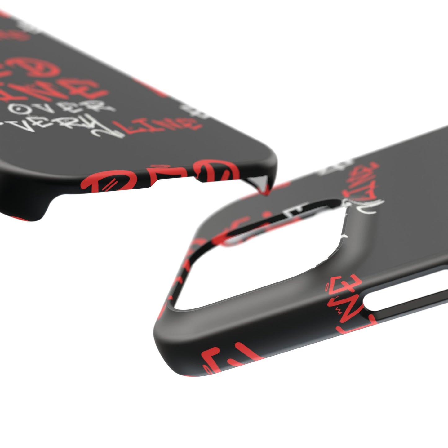 Red Line over Every Line Slim Cases iphone, Samsung galaxy