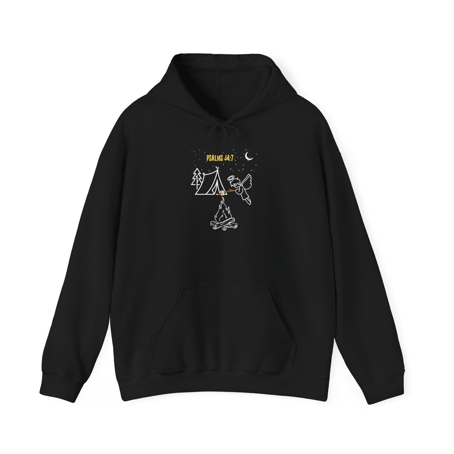 Psalms 34:7 Unisex Heavy Blend™ Hooded Sweatshirt  by Ian&Ethans