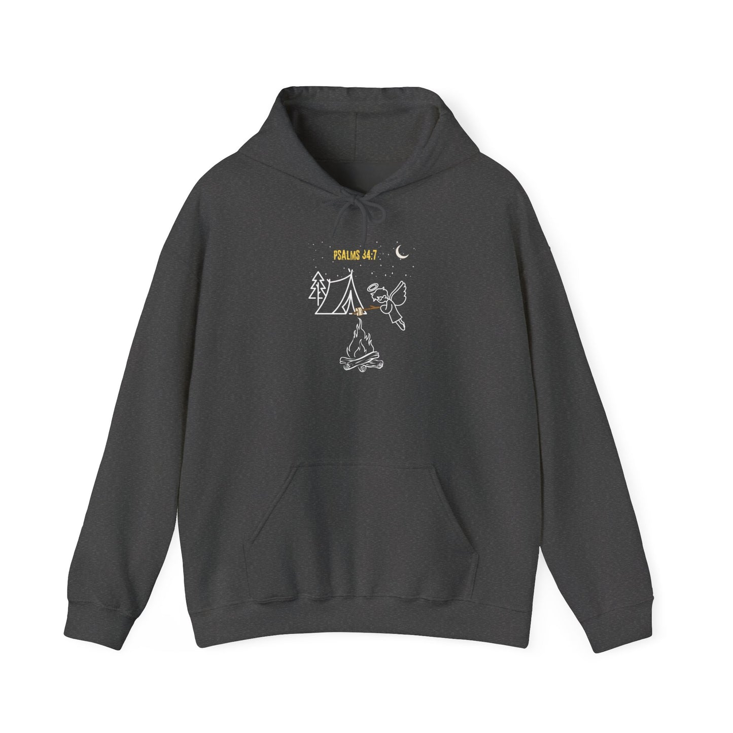 Psalms 34:7 Unisex Heavy Blend™ Hooded Sweatshirt  by Ian&Ethans