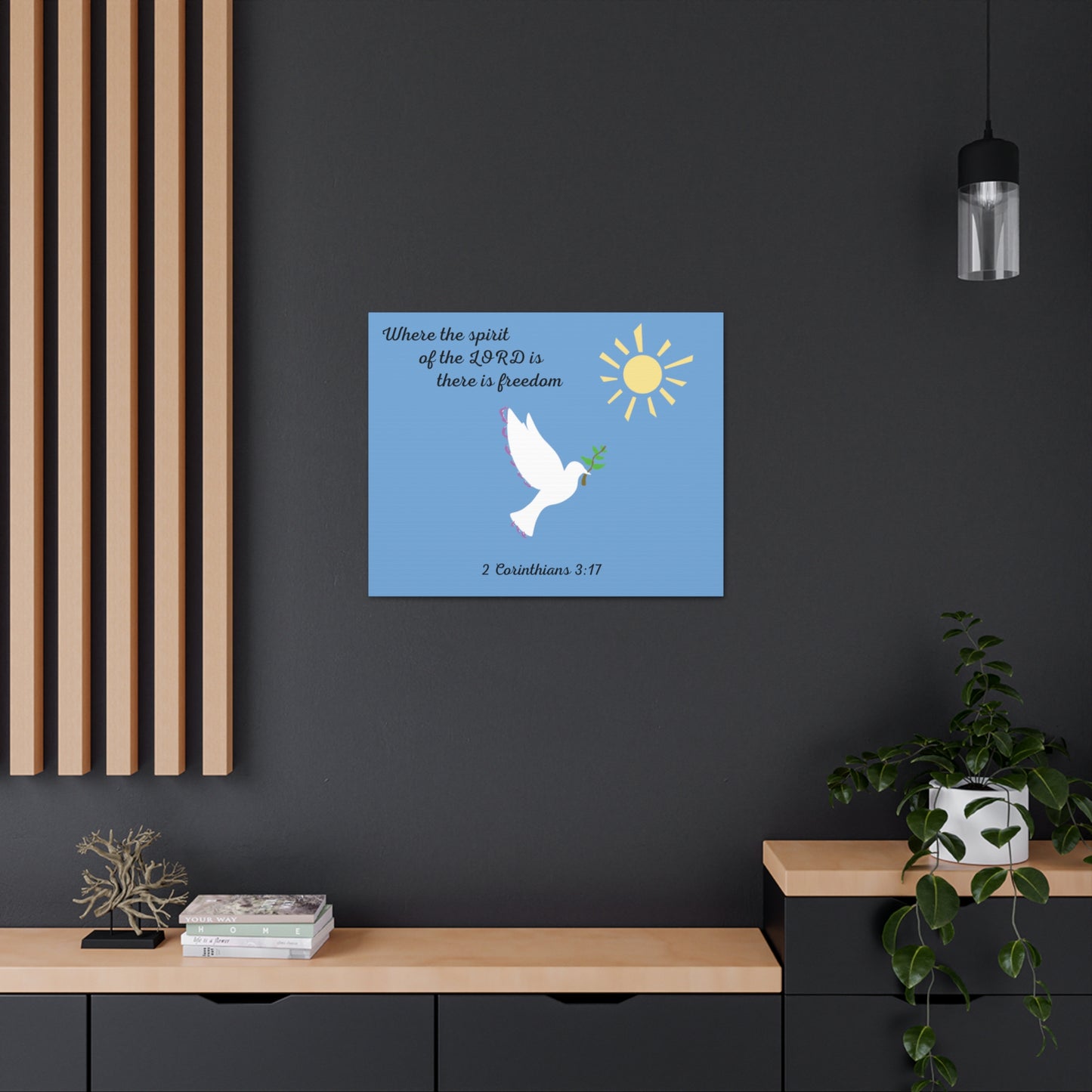 Spirit of freedom Canvas Gallery Wraps, Christian home decor, Christian wall art, Christmas gift, Perfect gift, Religious gift, Inspirational scripture,