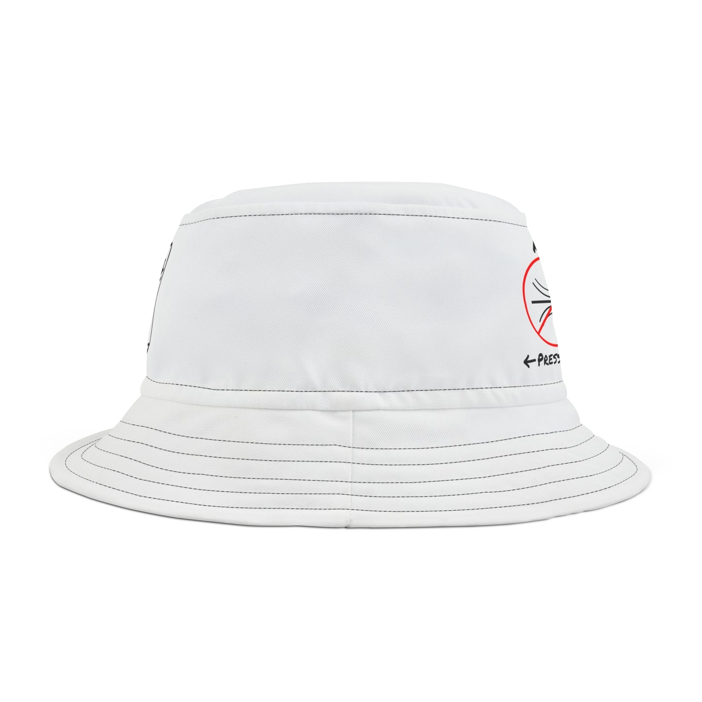 No pressure bucket Bucket Hat (AOP) by Ian&Ethans