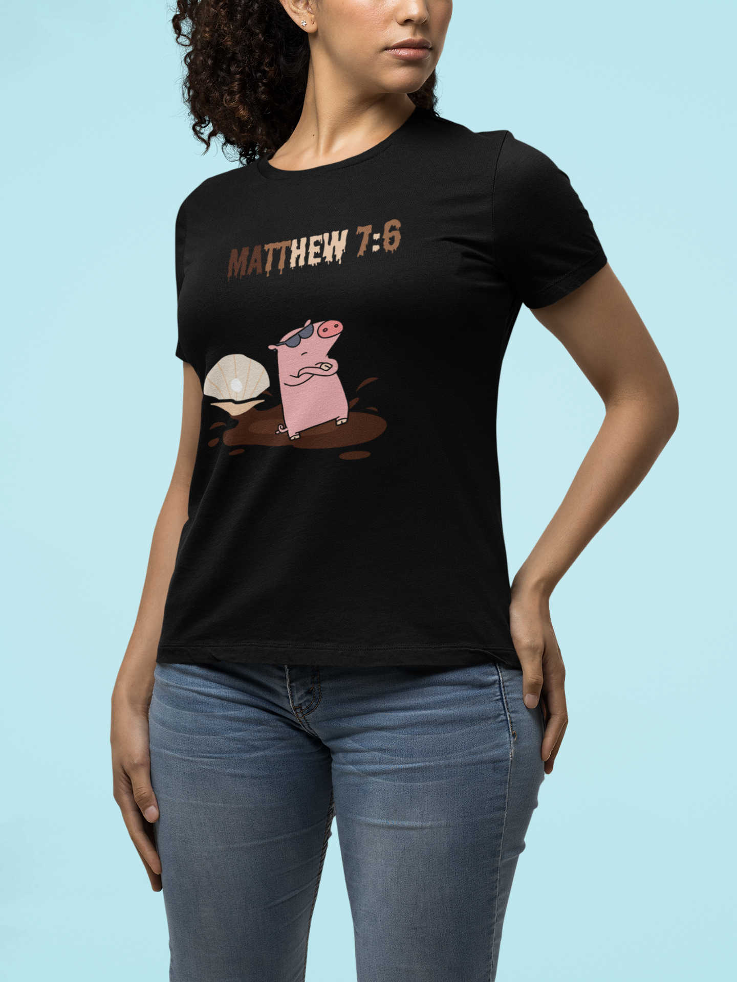Matthew 7:6 Unisex Heavy Cotton Tee  Christian clothing, Faith based apparel, Graphic t-shirt, Inspirational scriptures, Religious gift, Christmas gift, Perfect gift